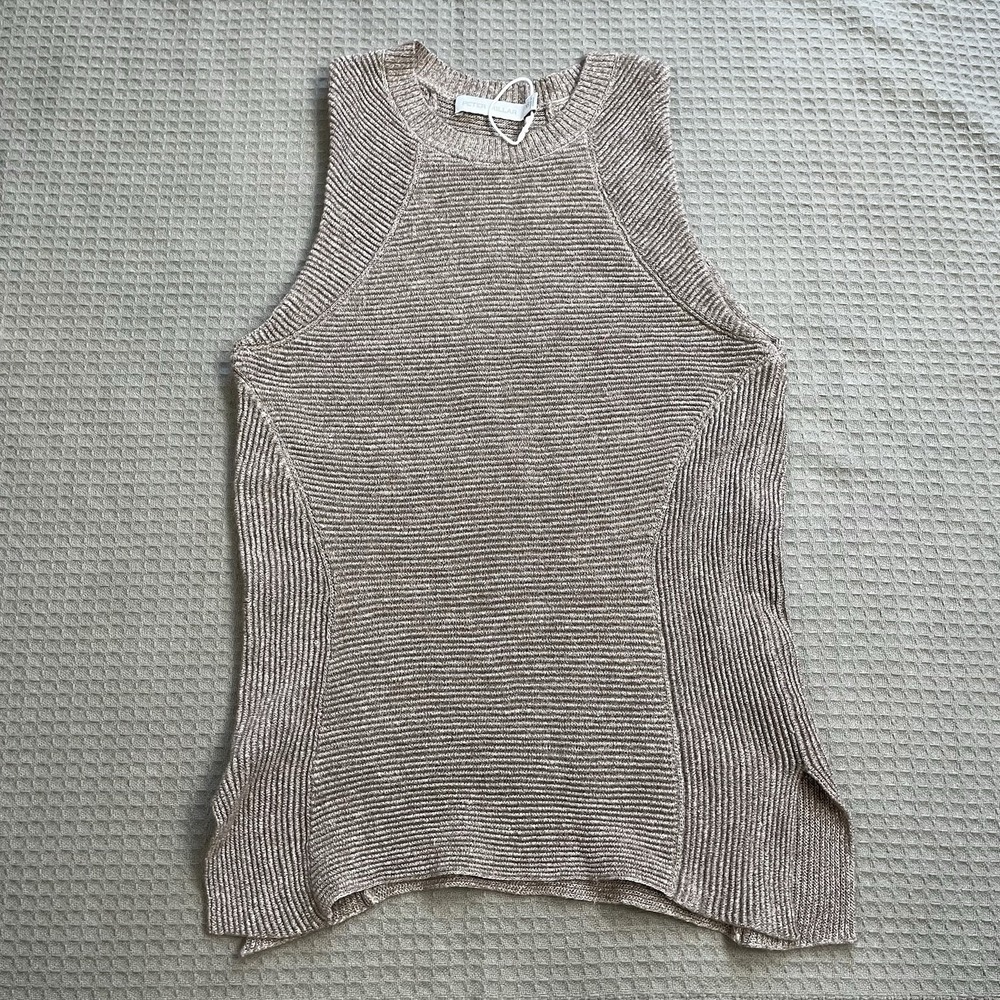 Peter Millar Sleeveless Sweater XS Womens Campbell Ottoman Merino Wool Linen